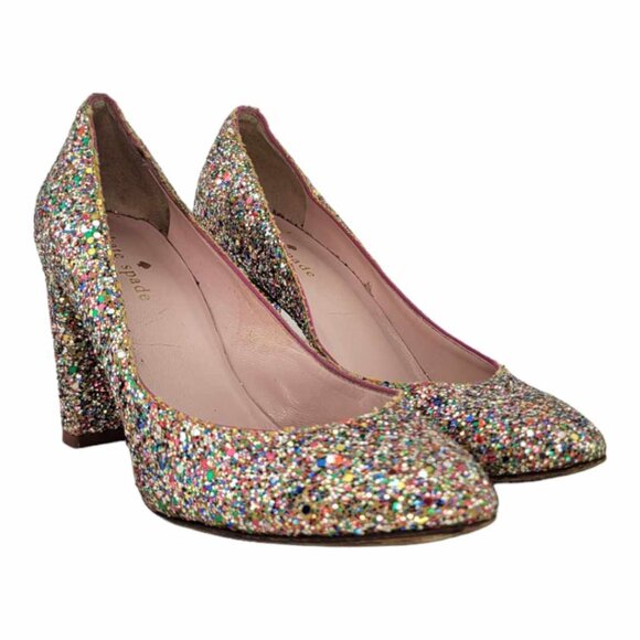 Kate Spade New York Dani Too Glitter Pumps Sz 5.5 B - Multi-colored - Picture 11 of 11